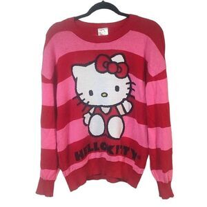 Sanrio Hello Kitty XL women’s pullover sweater Pink top character kidcore anime